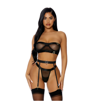 Forplay Good As Gold Lingerie Set - Lingerie Set - S