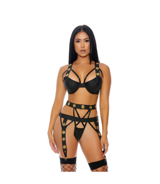 Forplay Caged Babe - Lingerie Set - XL