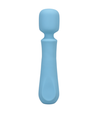 Doc Johnson Euphoria - Rechargeable Silicone Wand Vibe - Blue