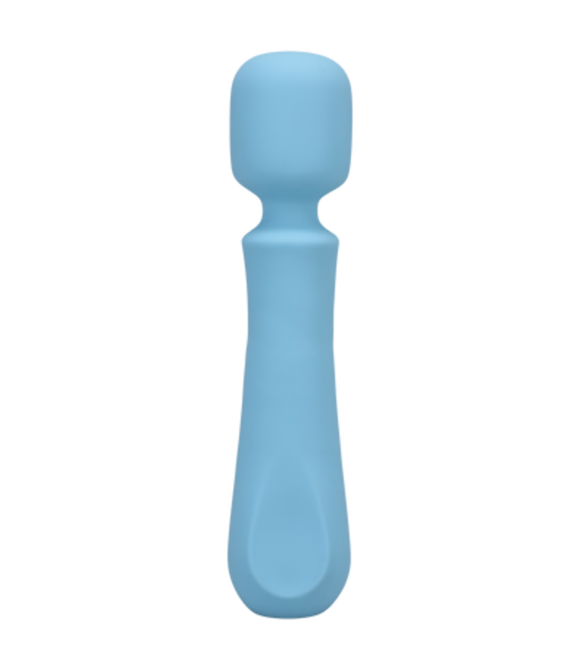 Euphoria - Rechargeable Silicone Wand Vibe - Blue