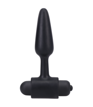 Doc Johnson Vibrating Butt Plug - 3 / 8 cm - Black