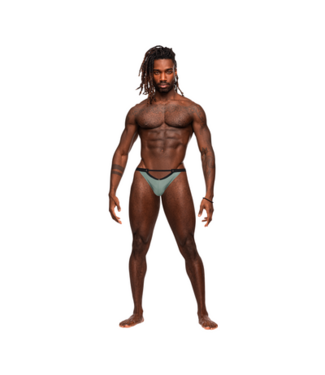 Male Power Micro V Thong - S/M - Jade