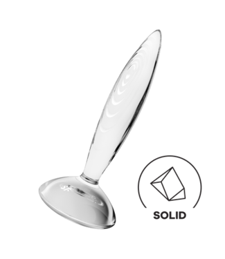 Satisfyer Sparkling Crystal - Glass Dildo - Transparent