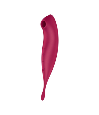 Satisfyer Twirling Pro - Tip Vibrator with App - Dark Red