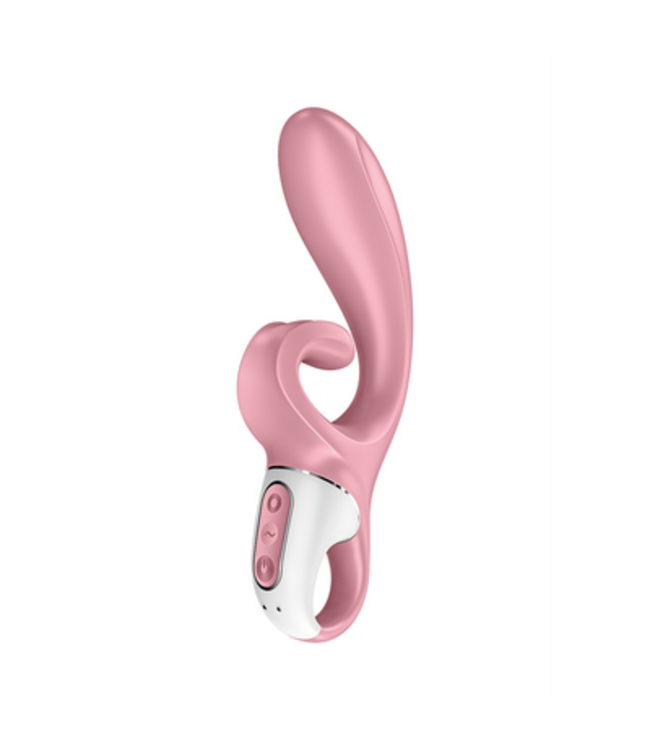 Hug Me - Rabbit Vibrator with Tongue Tip for Clitoris Stimulation - Pink