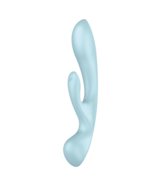 Satisfyer Triple Oh - Rabbit Vibrator - Light Blue