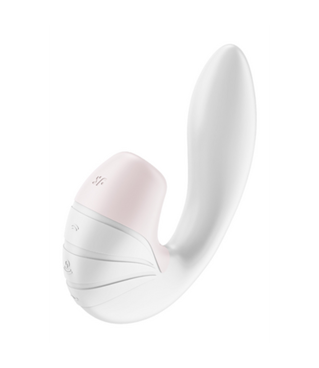 Supernova - Insertable Double Air Pulse Vibrator - White