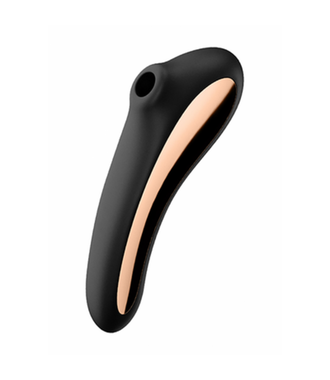 Dual Kiss - Air Pulse Vibrator - Black