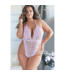 Allure Lace Teddy with Open Cup - 2X/3X