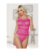 Allure Heather and Lace Teddy - One Size