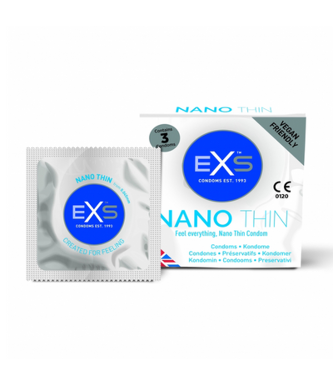 EXS Nano Thin - Condoms - 3 Pieces