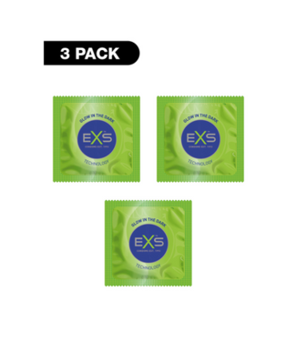 EXS EXS Glow - Condoms - 3 Pieces