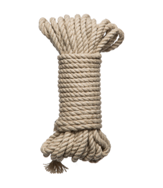 Doc Johnson Bind and Tie - 6mm Hemp Bondage Rope - 30 ft - Natural