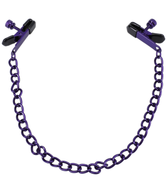 Chained Up - Nipple Clamps - Purple