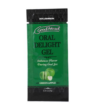 Doc Johnson Oral Delight Gel - Green Apple - Bulk Refill - 48 Pieces - 0.24 oz / 7 gr