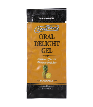 Doc Johnson Oral Delight Gel - Pineapple - Bulk Refill - 48 Pieces - 0.24 oz / 7 gr