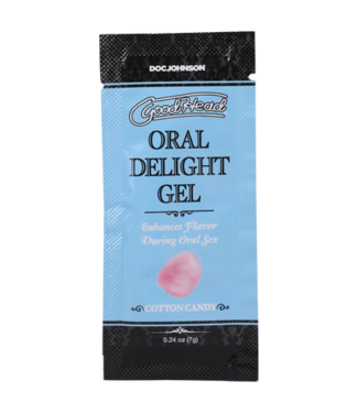 Doc Johnson Oral Delight Gel - Cotton Candy - Bulk Refill - 48 Pieces - 0.24 oz / 7 gr