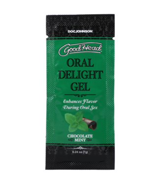 Doc Johnson Oral Delight Gel - Chocolate Mint - Bulk Refill - 48 Pieces - 0.24 oz / 7 gr