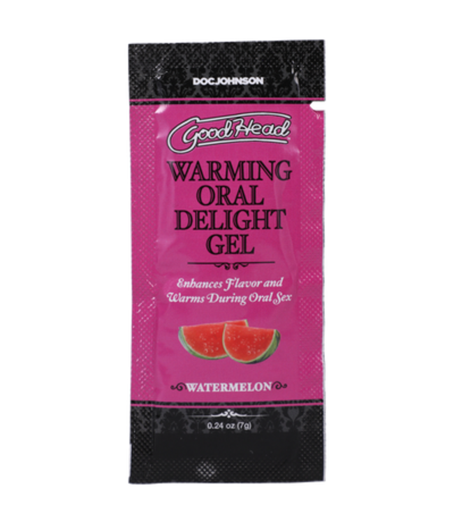 Warming Oral Delight Gel - Watermelon - Bulk Refill - 48 Pieces - 0.24 oz / 7 gr