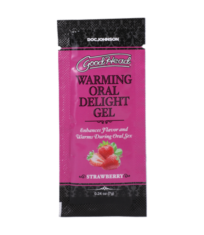 Warming Oral Delight Gel - Strawberry - Bulk Refill - 48 Pieces - 0.24 oz / 7 gr