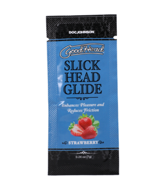 Doc Johnson Slick Head Glide - Strawberry - Bulk Refill - 48 Pieces - 0.24 oz / 7 gr