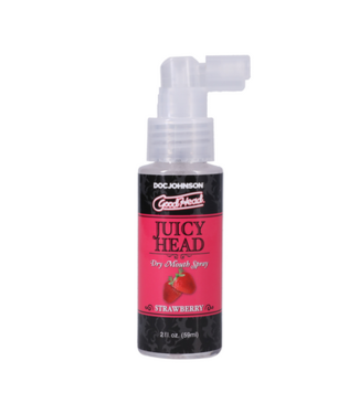 Doc Johnson Juicy Head - Dry Mouth Spray - Strawberry - 2 fl oz / 60 ml