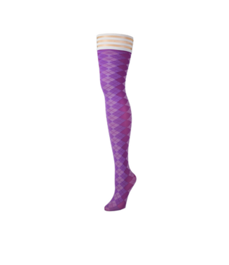 Kix'ies Par 4 - Thigh High - C - Purple