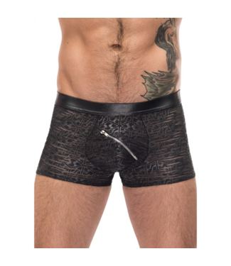 Male Power Zip Pouch Short - S - Black