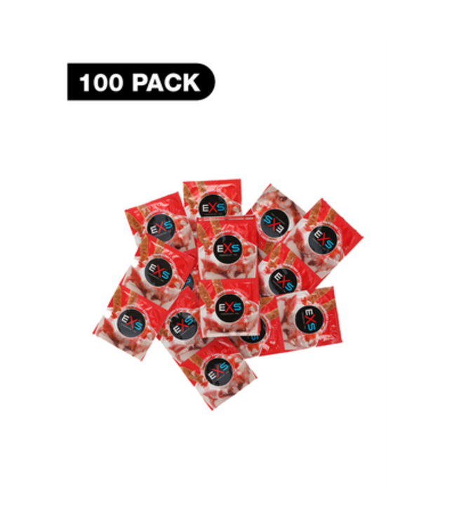 EXS Strawberry - Condoms - 100 Pieces