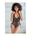 Allure Lace and Mesh Knot Romper - L/XL