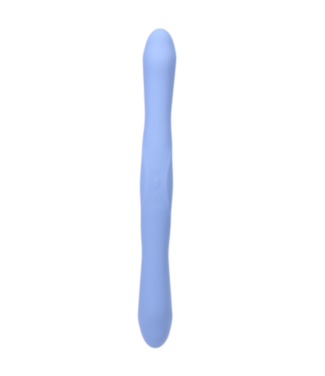 Duet - Double Ended Vibrator with Wireless Remote - Periwinkle