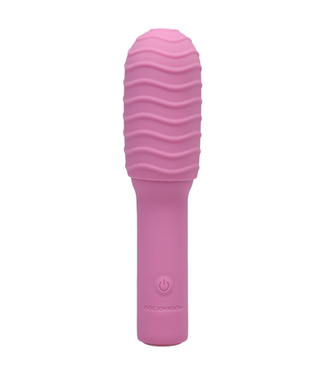 Doc Johnson Elite - Mini Vibrator with Interchangeable Attachment - 4 / 10 cm