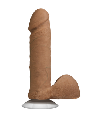 Doc Johnson Realistic Cock with Balls - Removable Vac-U-Lock Suction Cup - ULTRASKYN - 6 / 16 cm - Caramel