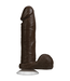 Doc Johnson Realistic Cock with Balls - Removable Vac-U-Lock Suction Cup - 8 / 20 cm - Chocolate