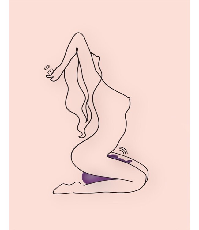 Bouncy Bliss -Flow-Sit-On Vibrator-Purple