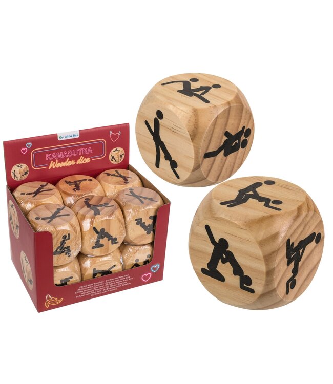 Houten Dobbelsteen Kamasutra 6x6cm