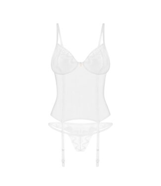 obsessive Obsessive - Alissium corset & thong White XL/2XL