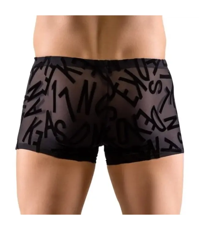 Transparent Boxer With Alphabet Pattern
