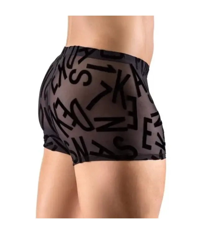 Transparent Boxer With Alphabet Pattern