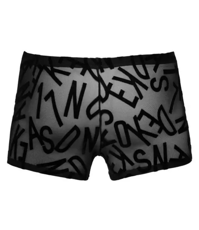 Transparent Boxer With Alphabet Pattern