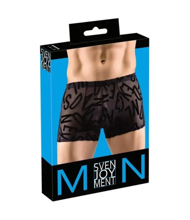Transparent Boxer With Alphabet Pattern