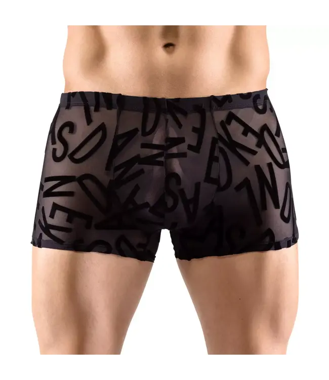 Transparent Boxer With Alphabet Pattern