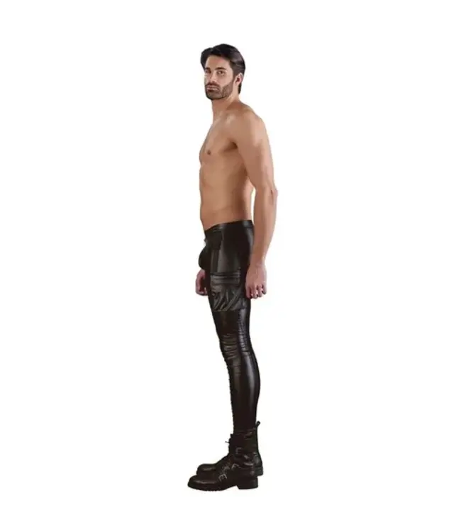 NEK - Slim-fit Wetlook Trousers