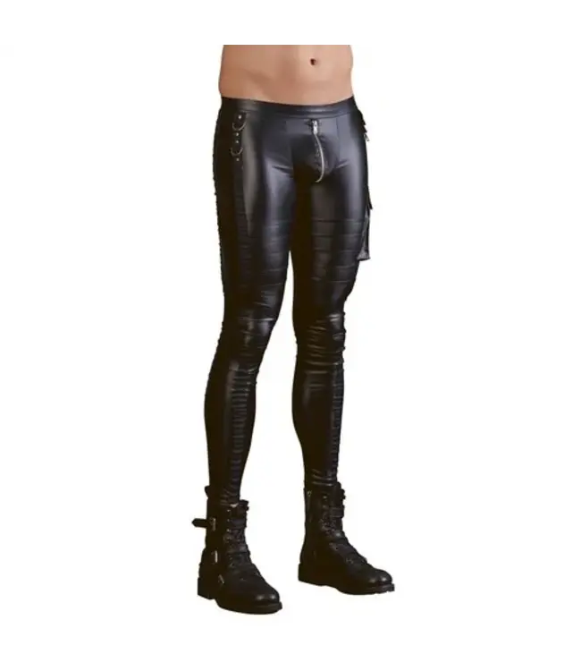 NEK - Slim-fit Wetlook Trousers
