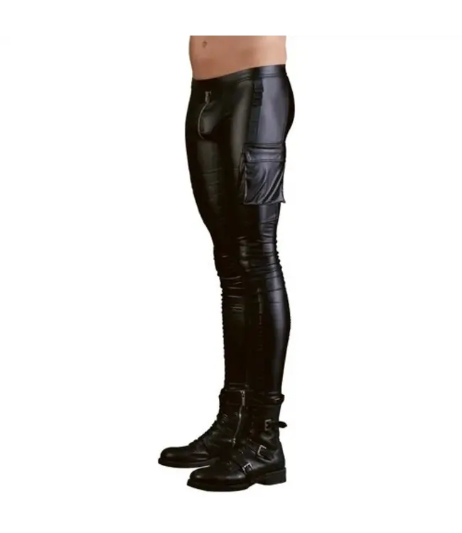 NEK - Slim-fit Wetlook Trousers