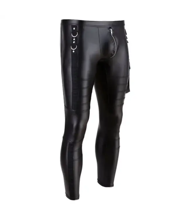 NEK - Slim-fit Wetlook Trousers
