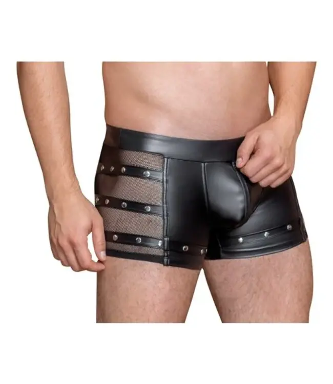 NEK - Rough Matte Wetlook Shorts with Studs