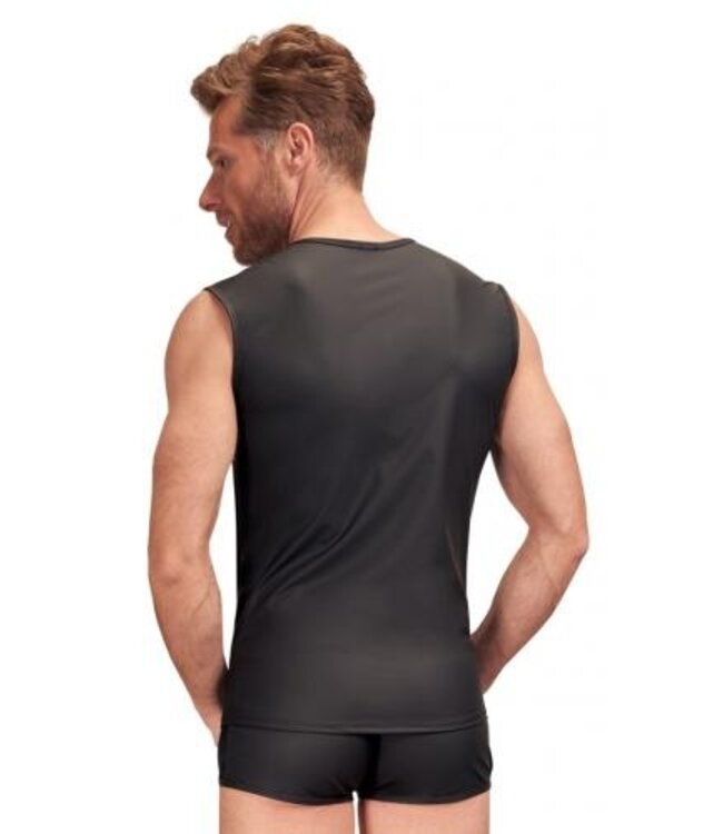 NEK - Leather Look Men's Top - Black