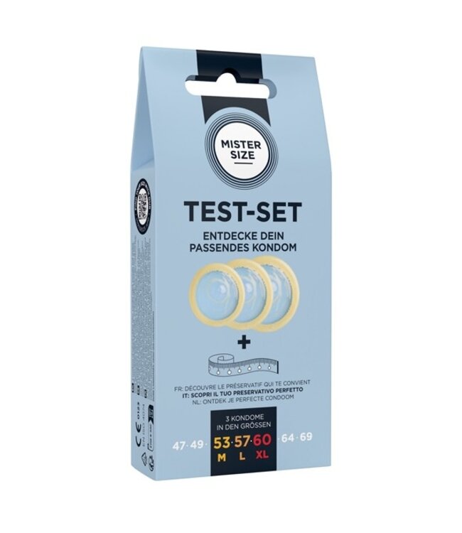 Mister Size - Test Set Condom Size 53-57-60 (M/L/XL) 3 condoms