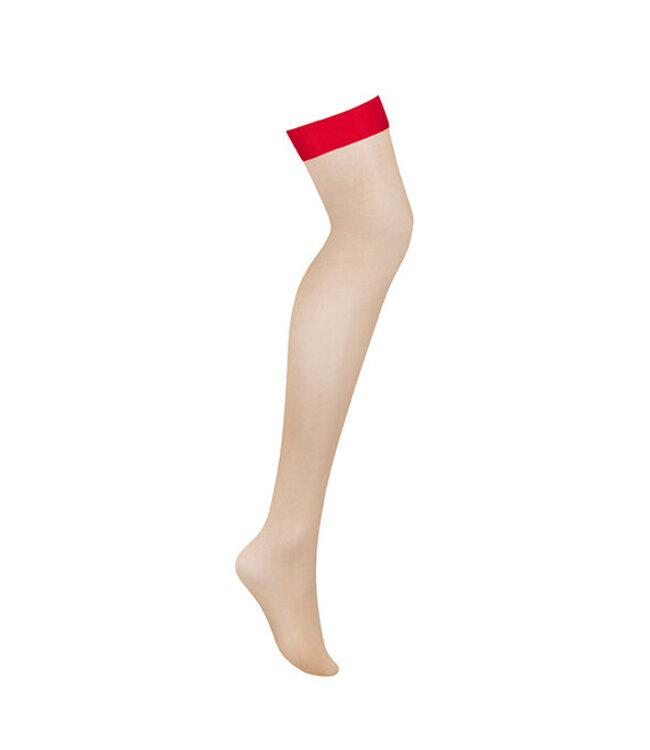 Obsessive - S814 Stockings Rood L/XL